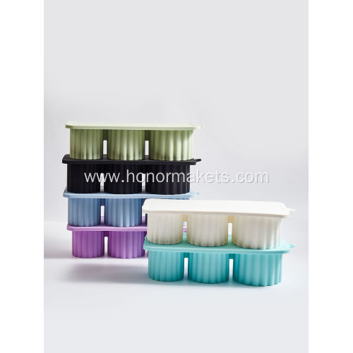 Silicone 3 Hollow Cylinder Ice Mold